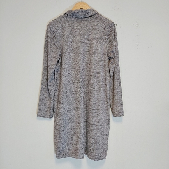 J. Jill Pure Jill Purple Gray Cowl Neck Tunic Dress Sz S Casual Comfy Weekend - Picture 7 of 9